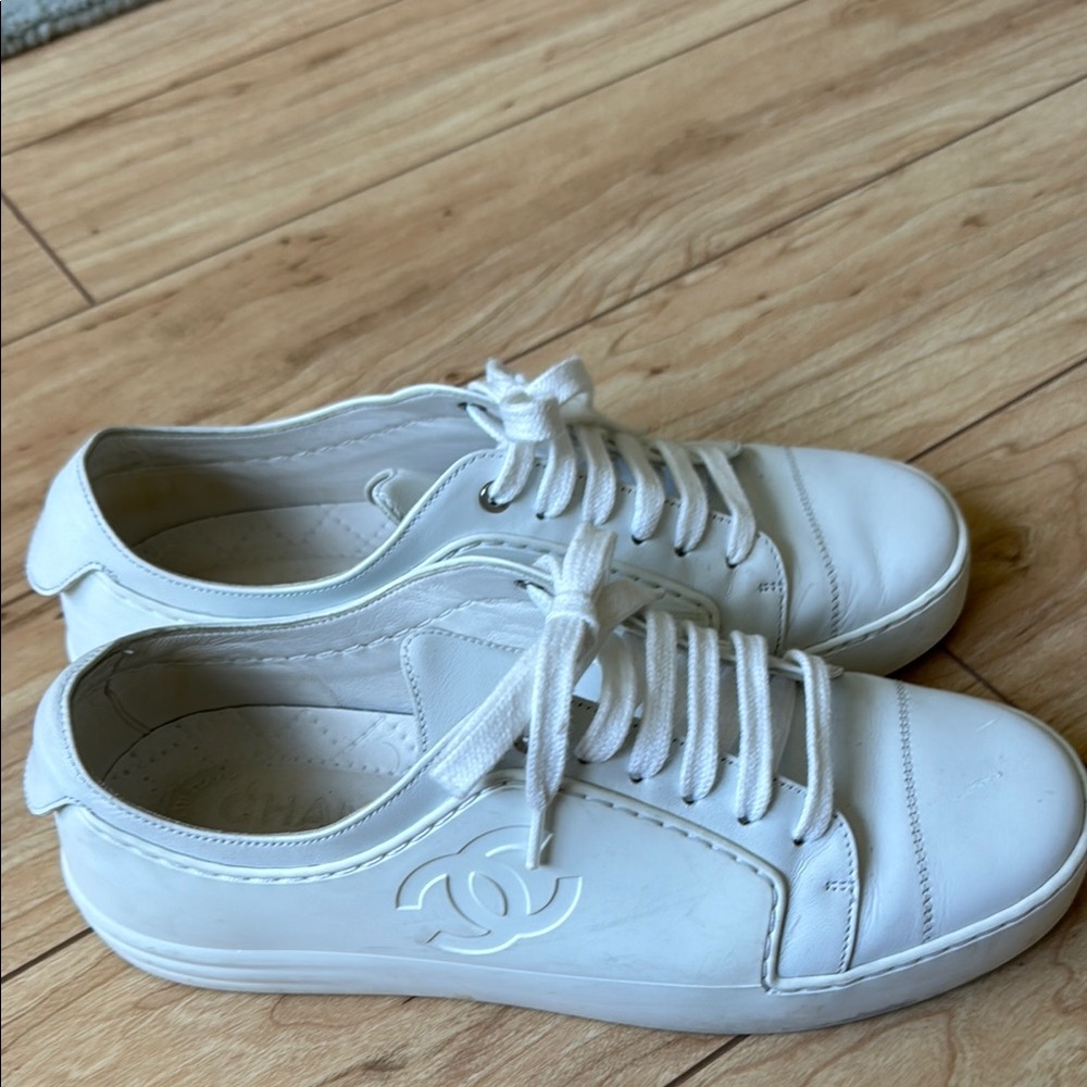 Chanel White Sneakers For Women View 5